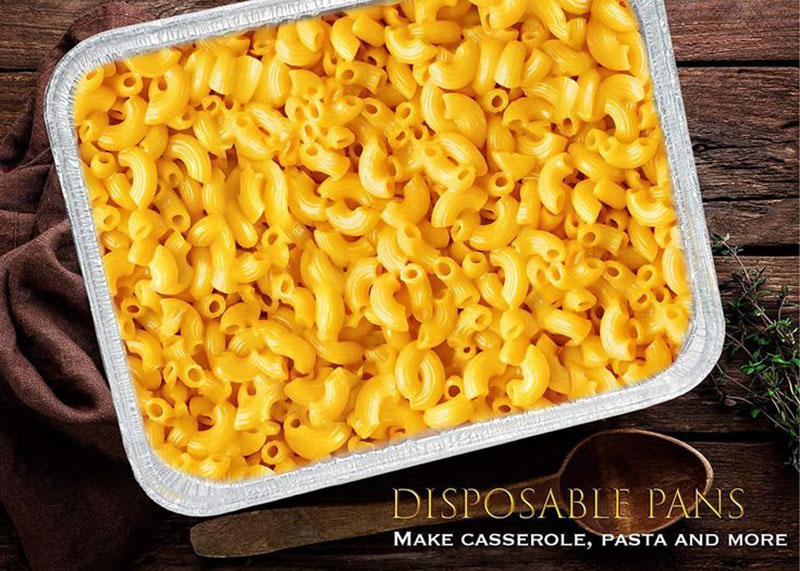 одноразовый лоток для макарон из фольги