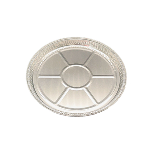 9-дюймовые средние блюда из фольги с фланом для кейтеринга, сковорода для пиццы