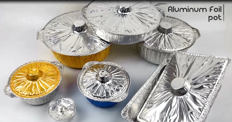 алюминиевая кастрюля половина