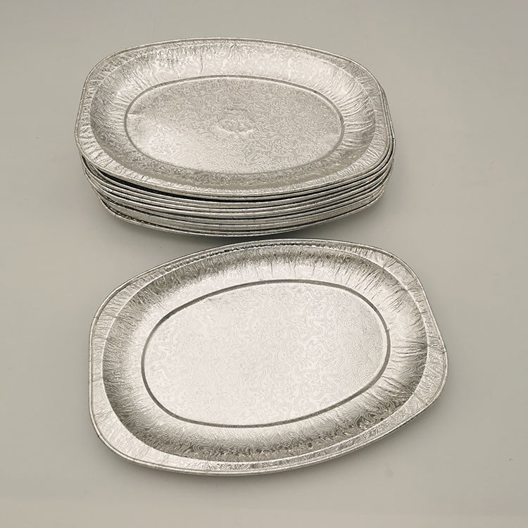 Одноразовая тарелка для барбекю из алюминиевой фольги