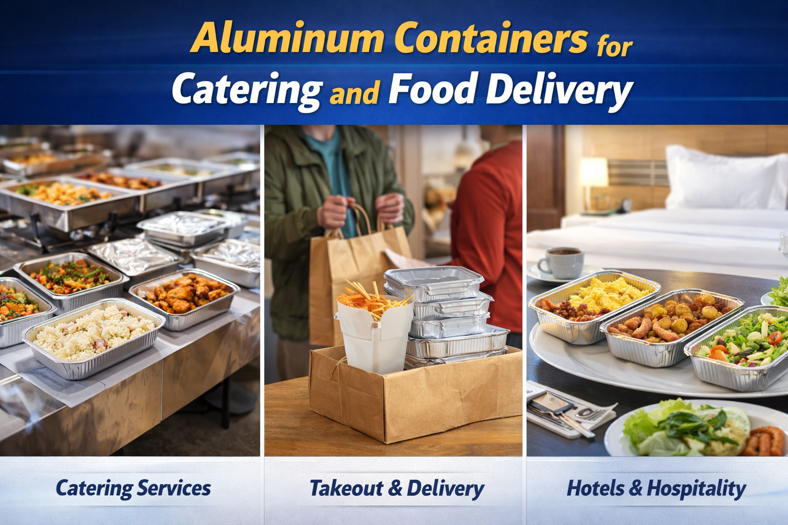 Алюминиевые контейнеры для общественного питания и доставки еды