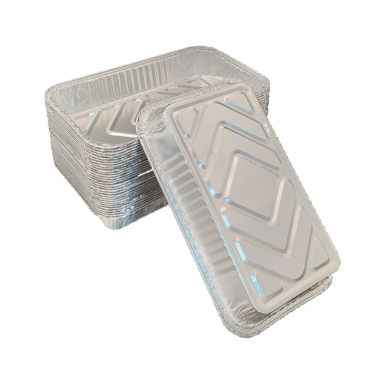 850 мл прямоугольной алюминиевой сковороды, мелкие края