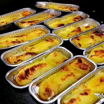 Фольговая лотка запекается