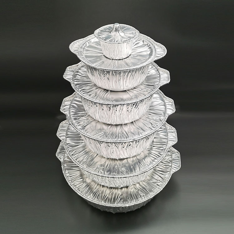 горшок из фольги с крышкой