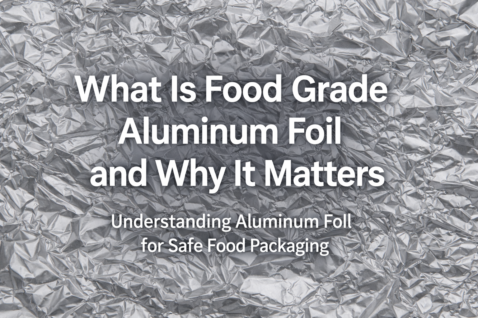 Что такое пищевая алюминиевая фольга и почему это важно
