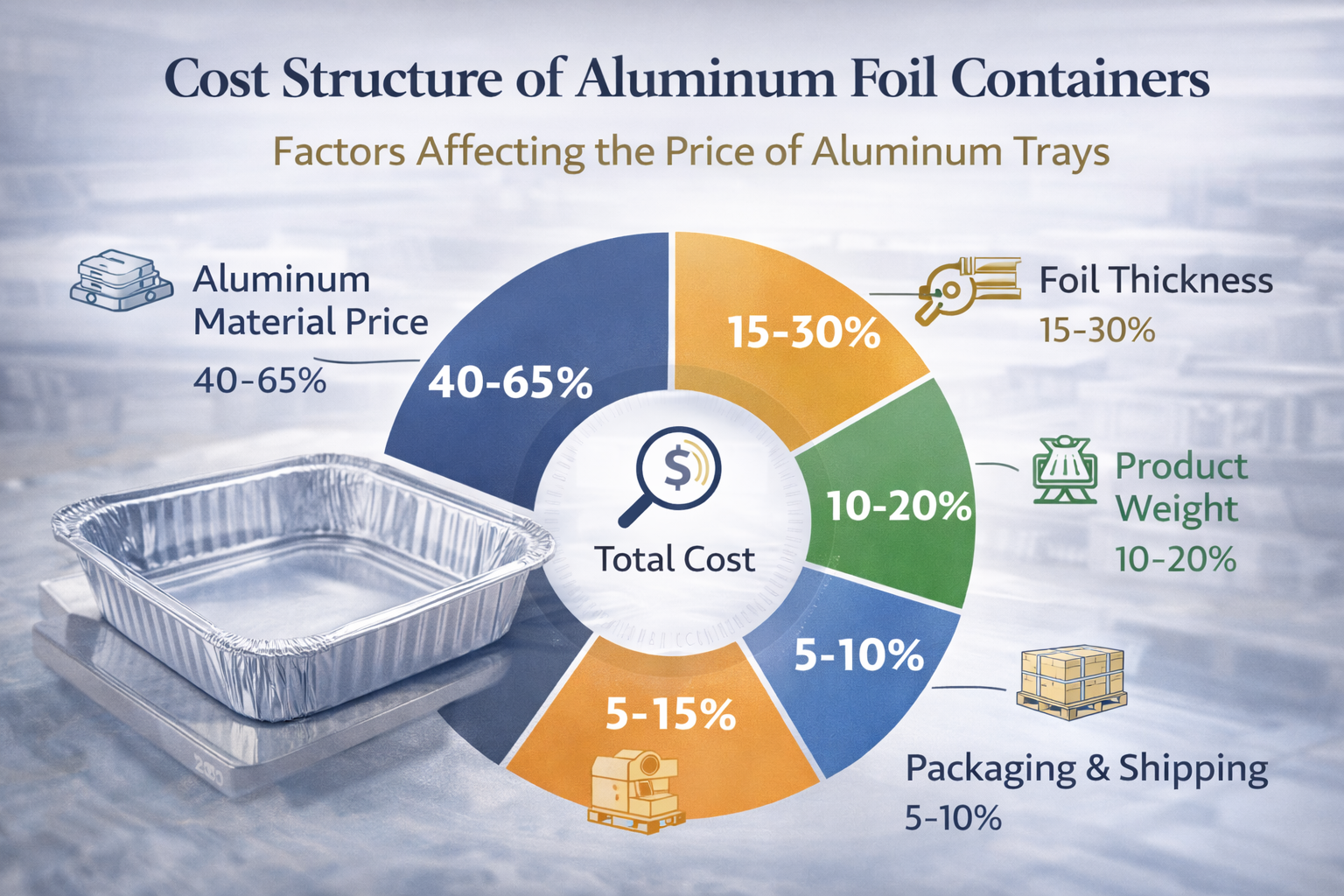 Что влияет на цену контейнеров из алюминиевой фольги